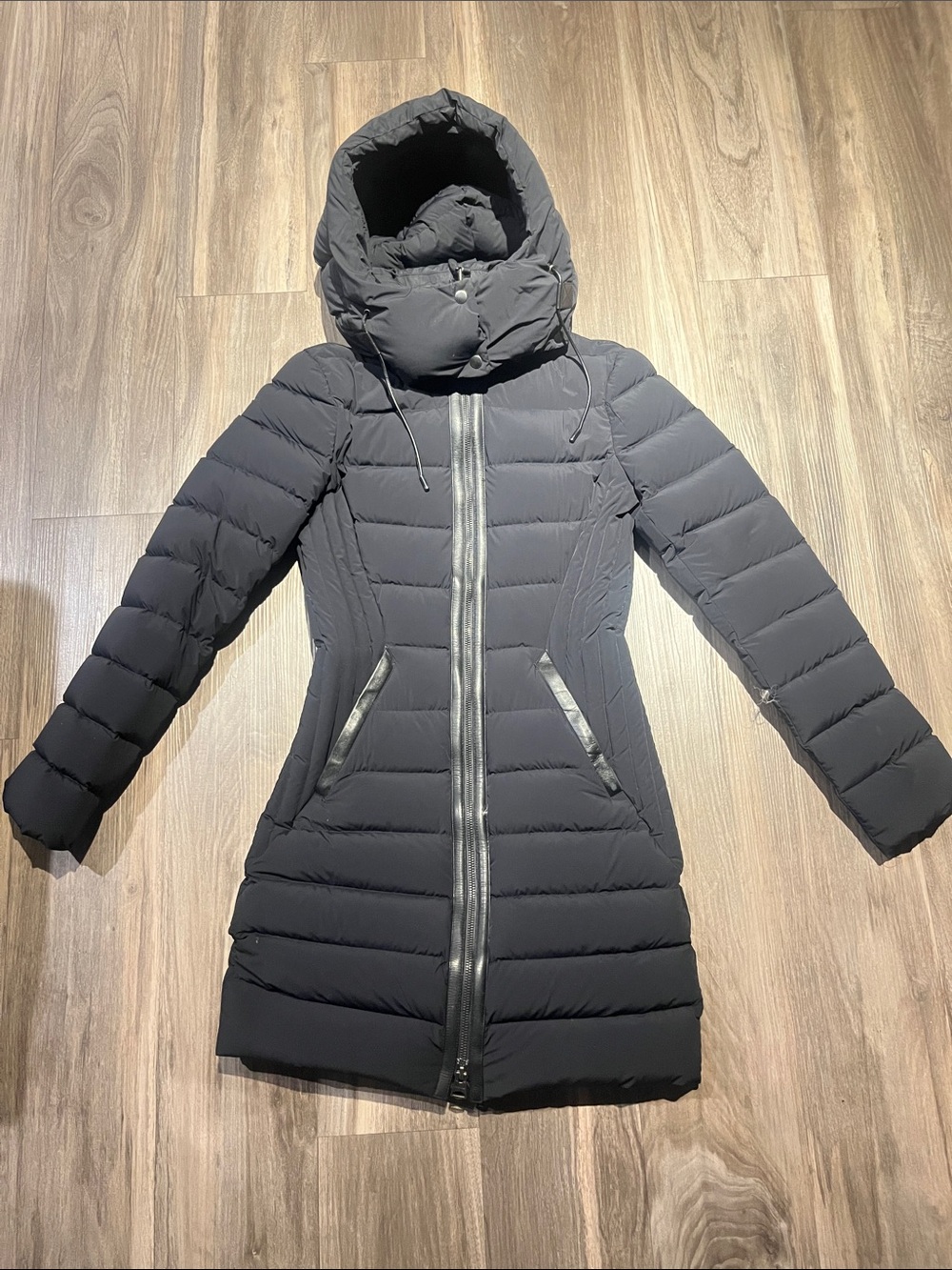 Mackage Black Hooded Down Puffer Coat